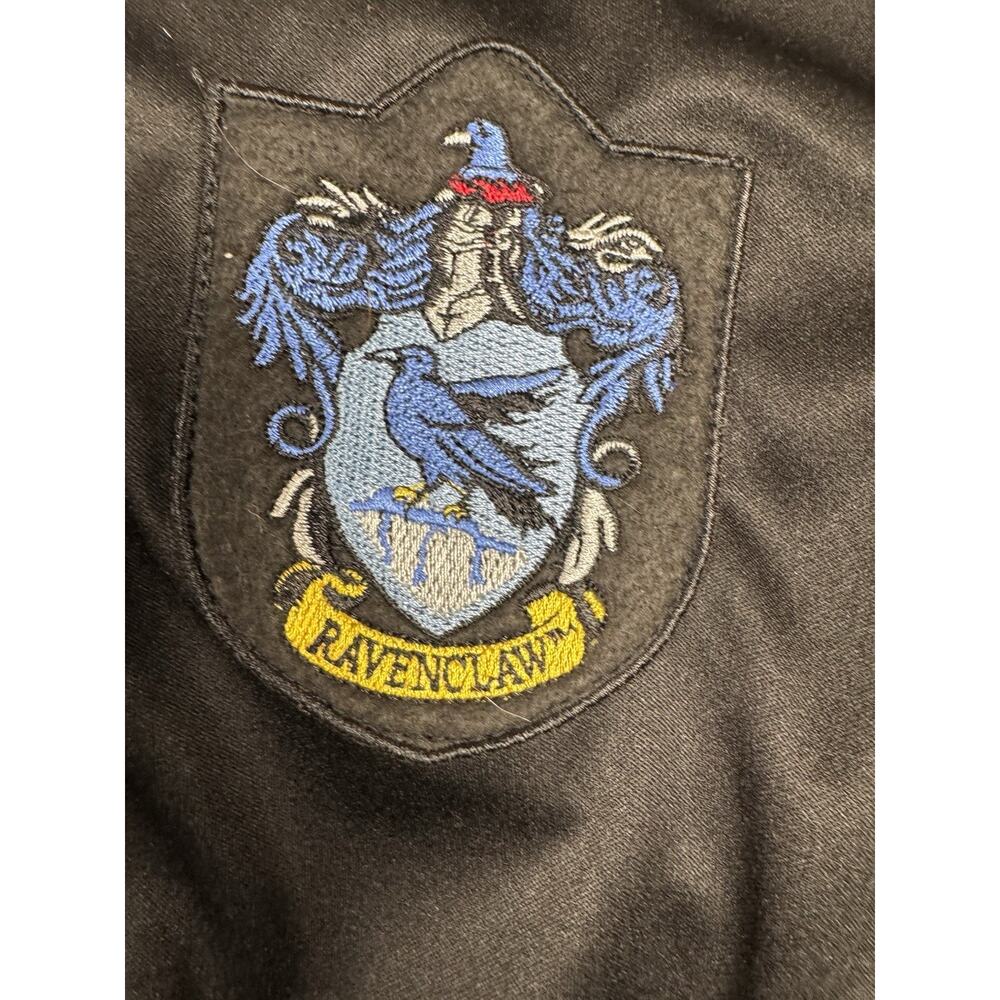 Harry Potter Ravenclaw Robe Adult Unisex 2X Black Blue Hooded Hogwarts Costume - Picture 5 of 14